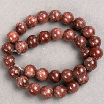 Sale! Selenite Beads (Acrylic Imitation) on Thread - Smooth Bead, 12.5 mm Diameter, 39 cm Length +