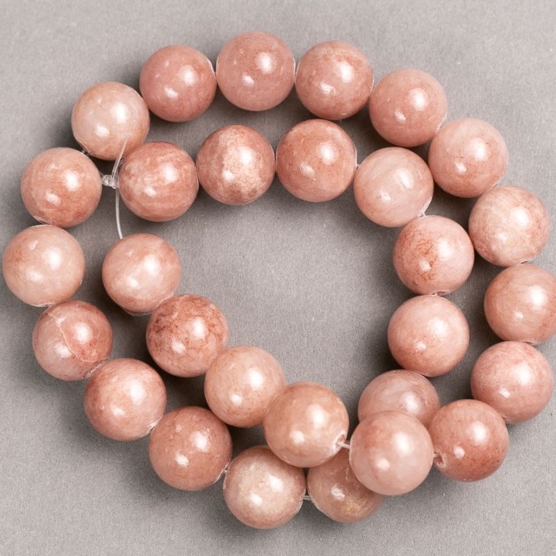 Discount! Strawberry Quartz Beads on Beading Wire (Imitation Acrylic) Smooth Bead, 14.5 mm Diameter, 40 cm Length