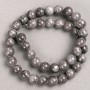 Discount! Beads on a Thread: Dark Gray Imitation Quartz (Acrylic) Smooth Beads, Diameter 10.5 mm, Length 40 cm