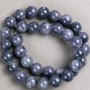 Discount! Amethyst Beads (Acrylic Imitation) on Thread, Smooth Round Bead, Diameter 12.5 mm +/-, Length 40 cm +