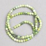 Beads 'Australian Jadeite' on fishing line, smooth round beads, diameter 4 mm, length 38 cm+