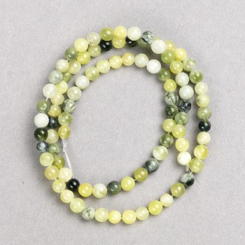 Ophite Beads (Imitation Acrylic) on Fishing Line, Smooth Ball, Diameter 6.5 mm, Length 38 cm