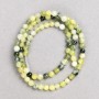 Ophite Beads (Imitation Acrylic) on Fishing Line, Smooth Ball, Diameter 6.5 mm, Length 38 cm