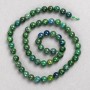 Azurite Beads on Thread, Smooth Sphere, 6mm Diameter, 38cm Length+