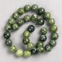 Beads 'Jadeite' (imitation acrylic) on beading thread, smooth round beads, diameter 12 mm, length 38 cm