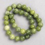Jadeite Beads (Imitation Acrylic) on Beading Line, Smooth Beads, 12 mm diameter ±, 38 cm length ±