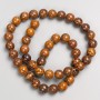 Wooden Jasper Beads on Beading Line, Smooth Round Bead, 8.5 mm Diameter, 38 cm Length