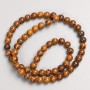Beads on thread, Jasper smooth round beads, diameter 6.5 mm, length 39 cm