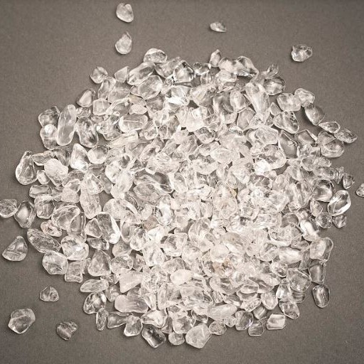 Findings: Crystal stone chips without holes, diameter 3-8×3-10 mm, +/- assorted sizes, 100 g