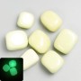 Natural Onyx Stone that Glows in the Dark, Faceted 25×17 mm (+/-), 100 g Pack, Green Glow