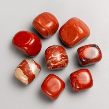 Souvenir Natural Red Jasper, Tumbled, 23×20 mm (+/-), 100 g packaging