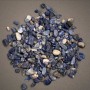 Sodalite hole-free stone chips, d 12×7–7×5 mm, ±100 g