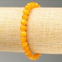 Discount! Elastic Citrine Bracelet (Imitation Acrylic) diameter 6.5mm+-, length 18cm+