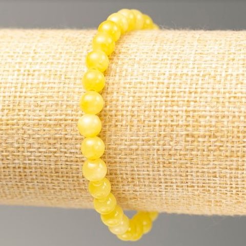 Discount! Elastic Citrine Bracelet (Acrylic Imitation) d 6.5mm+-, length 18cm+-