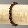 Discount! Elastic Tiger's Eye bracelet (imitation acrylic) smooth beads, diameter 6.5 mm, length 18 cm
