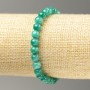 Discount! Elastic Amazonite Bracelet (imitation acrylic) Smooth bead, diameter 6 mm, length 18 cm