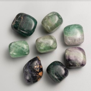 Souvenir natural fluorite stone, facet-cut, 21x17 mm (+-), packaging 100 g