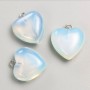 Moonstone Heart Pendant, diameter 27×25×9 mm