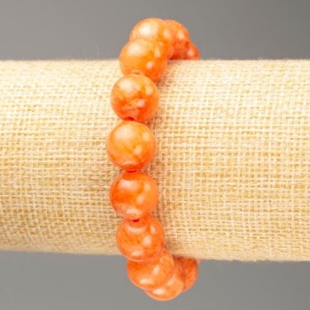 Sale! Citrine Stretch Bracelet (acrylic imitation), diameter 12.5 mm, length 18 cm