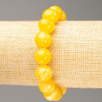 Sale! Citrine Elastic Bracelet (Imitation Acrylic), diameter 12.5 mm, length 18 cm