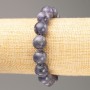 Discount! Elastic Amethyst Bracelet (acrylic imitation) smooth bead, diameter 12.5 mm, length 18 cm