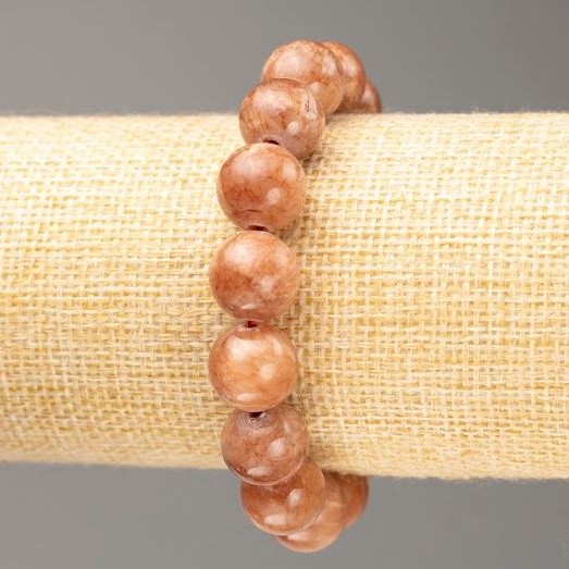 Discount! Elastic bracelet with Selenite (imitation acrylic) smooth beads, diameter 12.5 mm, length 18 cm+