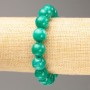 Sale! Elastic bracelet with Amazonite imitation (acrylic) smooth beads, diameter 12.5 mm, length 18 cm