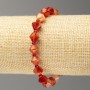 Elastic Sardonyx Bracelet, Faceted Bicone, 8x8 mm, Length 18 cm +/-