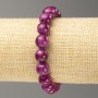 Discount! Elastic Tourmaline Bracelet (Acrylic Imitation) Smooth Bead, 10 mm Diameter ±, Length 18 cm+