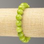 Discount! Elastic Onyx Bracelet (imitation acrylic) smooth beads, diameter 10mm, length 18cm