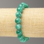 Discount! Elastic Amazonite Bracelet (Imitation Acrylic) Smooth Bead, Diameter 10 mm ±, Length 18 cm+