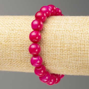 Discount! Elastic Tourmaline Imitation Bracelet, Smooth Bead, 10mm Diameter ±, 18cm Length