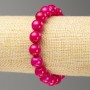 Discount! Elastic Tourmaline Imitation Bracelet, Smooth Bead, 10mm Diameter ±, 18cm Length