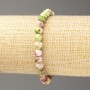 Sale! Pink-Green-White Oceanic Nephrite Bracelet (imitation acrylic), diameter 6 mm ±, length 18 cm ±, smooth beads on elastic