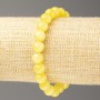 Discount! Citrine Bracelet (Acrylic Imitation), 8 mm diameter ±, length 18 cm ±, smooth bead on elastic