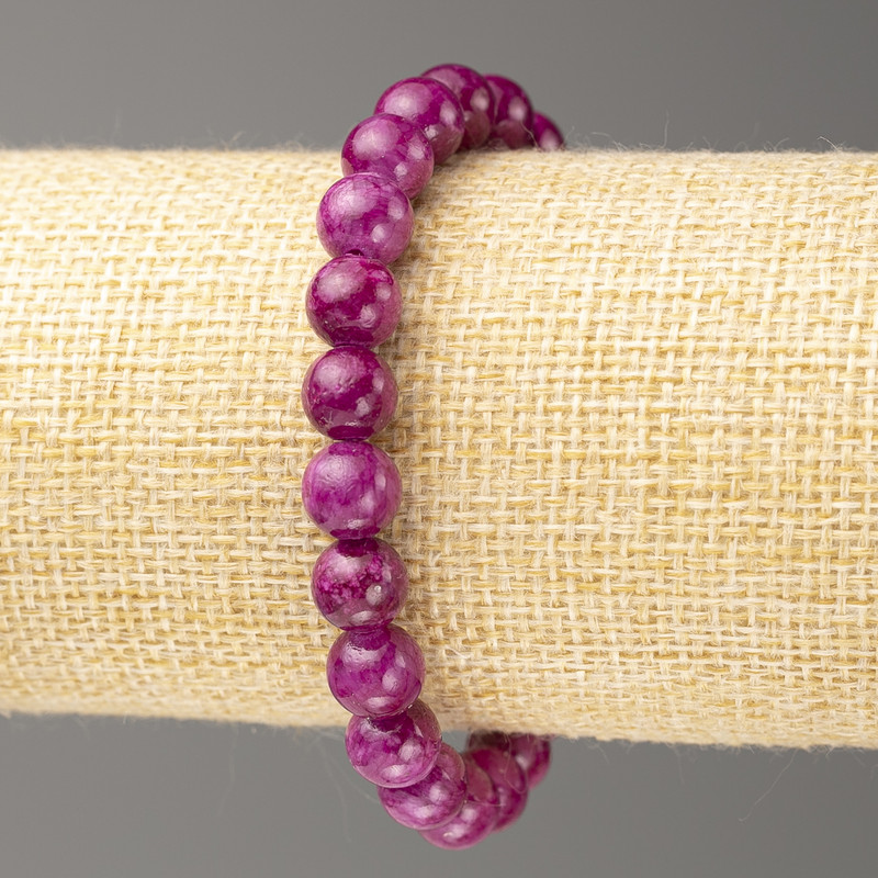 Sale! Tourmaline Bracelet (Acrylic Imitation), diameter 8 mm ±, length 18 cm ±, smooth beads on elastic