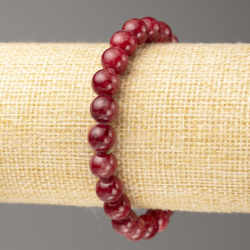 Discount! Tourmaline Bracelet (Acrylic Imitation), 8 mm diameter +/-, length 18 cm +/-, smooth bead on elastic