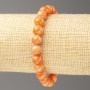 Sale! Orange Coral Bracelet (acrylic imitation), 8 mm diameter ±, length 18 cm ± smooth bead on elastic