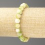 Discount! Bracelet green, yellow, and white Ocean Jade (imitation acrylic), diameter 8mm ±, length 18cm ±, a smooth bead on elastic