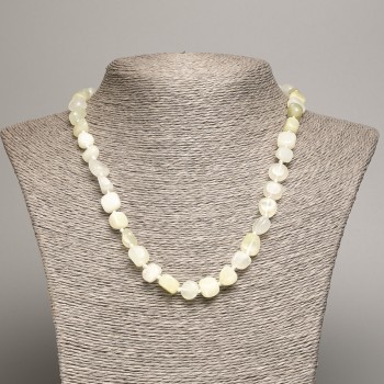 Onyx Necklace with Tumbling, bead diameter 5x8-10 mm, length 50 cm
