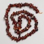 Brown Garnet Beads, Faceted, on a Thread, 7x5 mm diameter, 40 cm length
