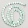 Larimar Beads: Smooth Round Stones on Thread, 6 mm Diameter, 38 cm Length