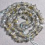 Labradorite chip beads on thread, size 4x2 mm, 3 mm +/-; length 40 cm