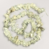 Prenite Stone Beads - granules on a thread, diameter 9x5 mm +/-, length 41 cm