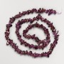 Garnet chip beads on a thread, diameter 4-6×1.5 mm, length 39 cm (approx.)