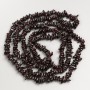 Garnet Bead Chip on a Long Thread, Diameter 7x2 mm ±, Length 90 cm ±