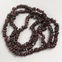 Garnet chip beads on a long cord, diameter 6x4 mm, length 80 cm