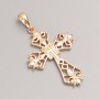 Xuping Cross Pendant with 18K Gold Plating, diameter 33×22.5 mm