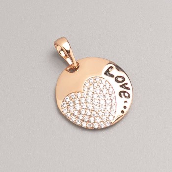Xuping Pendant with 18K Gold Plating, 17.5 mm diameter +