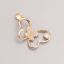 Pendant Xuping 18K Gold Plating Butterfly with White Crystals, diameter 23x17 mm+